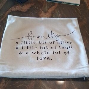 Family Quote Pillow Cover